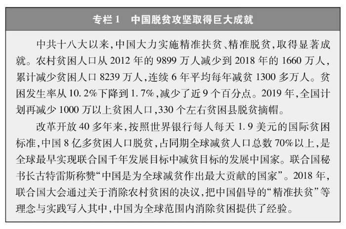 （图表）[新时代的中国与世界白皮书]专栏1 中国脱贫攻坚取得巨大成就