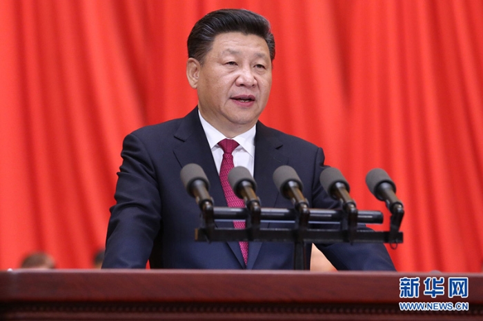 7月1日，庆祝中国共产党成立95周年大会在北京人民大会堂隆重举行。中共中央总书记、国家主席、中央军委主席习近平在大会上发表重要讲话。新华社记者 刘卫兵 摄